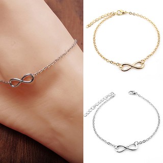 Mujer moda 8 en forma de decoración pulsera descalzo tobillera cadena pie joyería regalo Y30 (1)