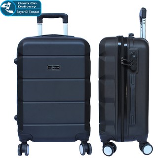 10.10 BRAND FESTIVAL!! Polo CAVALLO fibra bolsa de viaje Umrah Hajj maleta de viaje tamaño de la cabina 20 pulgadas 802 importación - negro
