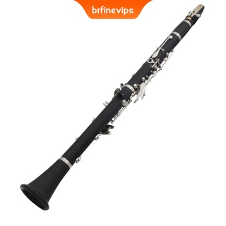 [brfinevips] 17 teclas de trabajo a mano baquelita madera b plano instrumento musical profesional clarinete bb