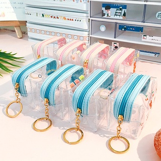 BA1MX Transparent Women Small Wallet Key Purse Mini Cosmetics Storage Pouch TOM (9)