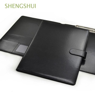 SHENGSHUI School Supplies Manager Clip Multifunctional Business Folder A4 Clipboard Folder Document Bag Business Card Holder Office Supplies Document Case Writing Pads Stationery A4 File Folder/Multicolor