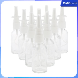 [XMEAUTTD] 10 botellas vacías de vidrio recargable Nasal Spray fina bomba de niebla viales 30 ml traje para maquillaje agua Perfumes aceites esenciales