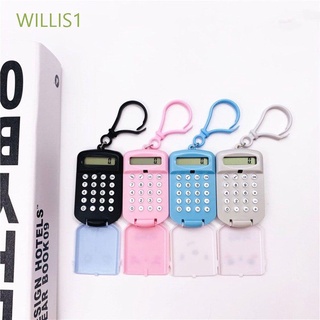 WILLIS1 Portable Calculator Button Battery School Office Supplies Calculating Tool Cute kawaii Cartoon Student Supplies Ultra-thin Pocket Size Stationery/Multicolor