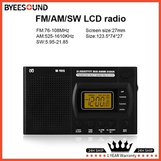 Radio Digital portátil pantalla LCD FM AM SW antena de Radio de banda completa escalable