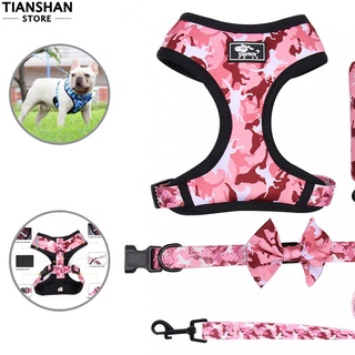 tianshan - juego de correas ajustables para mascotas, perros, correa de pecho, correa de tracción, kit cómodo para perros