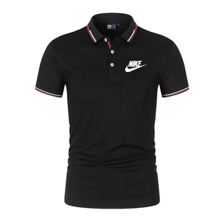 Nike Polo de manga corta camiseta de los hombres de negocios Casual moda Golf Polos camisa de tenis (1)