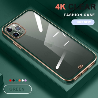 Luxury Funda IPhone 8plus 7plus 7 8 Plus Case Soft Casing Iphone 11 12 Pro Max 12 Mini X XS Max 11Pro 12Pro 7Plus 8Plus Max Case Silicone Transparent Plating Clear TPU Cover Capa (8)