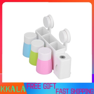 Kkala - juego de soporte para cepillo de dientes, organizador de pared, organizador familiar con ventosa F (1)