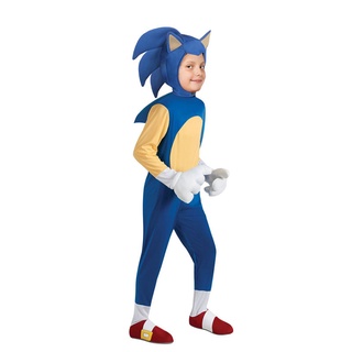 Deluxe Sonic The Hedgehog - disfraz temático para niños, disfraz de Halloween, Cosplay