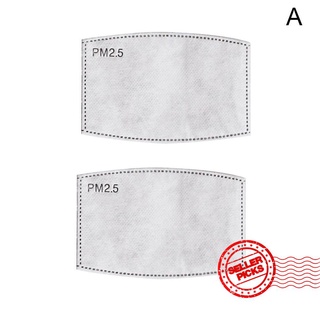 10Pcs Adult / Kids Pm2.5 Mask Filter 5-layers Filters Paper Anti-dust Mouth Activated With Fog Z1U9