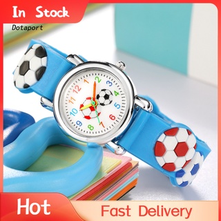 D-kids - reloj de pulsera para niños, diseño de fútbol, diseño de dibujos animados