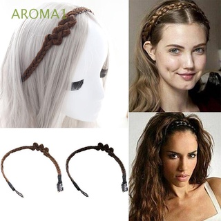 Diadema Elástica para el cabello con nudo ajustable antideslizante trenzado para mujer