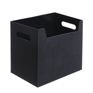 [precio De actividad] Simple caja de almacenamiento de escritorio portátil carpeta organizador en casa oficina gabinete blanco