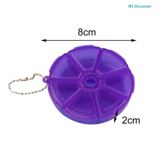 [Milkcover] Pill Box Mini Beautiful Easy-using Pill Container for Home (5)