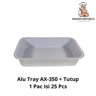 Bandeja alu/bandeja de aluminio AX-350 1 Pac contenido 50 Pcs