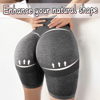 Las mujeres pantalones de fitness de cintura alta pantalones deportivos melocotón trasero de yoga pantalones cortos para perder peso entrenamiento pantalones elásticos