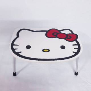 Hello kitty - mesa plegable de dibujos animados