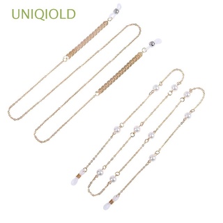 UNIQIOLD Women's Pearls Sunglasses Chain Laces for Sunglasses Sunglasses Holder Eyeglasses Chains Accessories Fashion Eyeglass Holder Eyewear Retainer Necklace