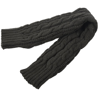 moda invierno mujeres hombres guantes uni brazo calentador largo sin dedos manopla de punto gris oscuro 50 cm (5)