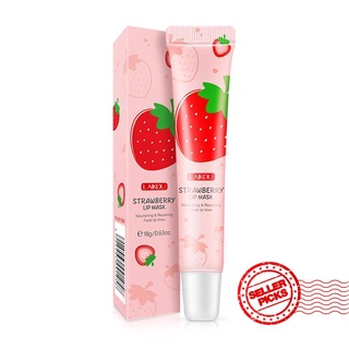 laikou mascarilla labial 18g dulce fresa animoso labios hidratante hidratante cuidado de labios y c0n4