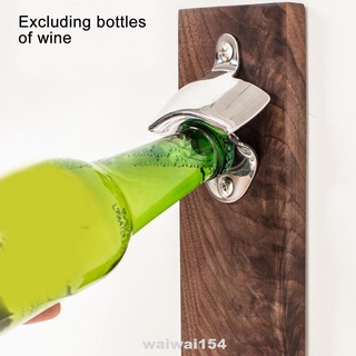Montado en la pared práctico multifuncional de una sola mano accesorio de cocina imanes de nevera barra de casa Manual herramienta abridor de botellas