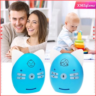 [xmeqlxmz] detector de bebé bebé audio digital cristal transparente voz au plug azul au plug (9)
