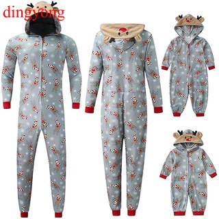 DINGYONG Pijamas De Navidad Para Familia Onesies , Coincidencia Pjs Conjuntos Monos