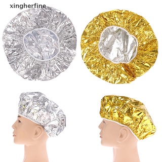 Xingherfine Disposable Shower Cap Aluminum Foil Waterproof Bath Hoods Baking Oil Hair Cap XHF