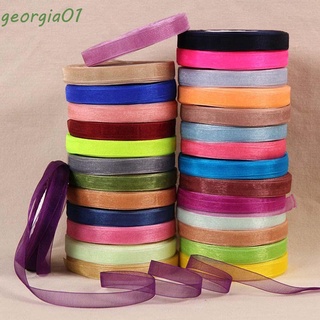 georgia01 12 mm organza cinta de satén cinta de regalo de boda fiesta diy tela de 50 yardas ropa de costura/multicolor (1)