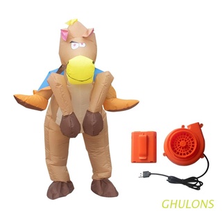 ghulons inflable vaquero en caballo mono de equitación disfraz para disfraz de fiesta de halloween navidad adultos niños hombres mujeres