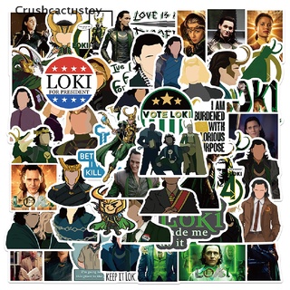 [CTOY] 50pcs Marvel Movie Loki Decal Vinyl for Kids Skateboard Laptop Guitar Sticker Hot Sale