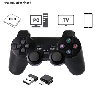 treewaterhot 2.4GHz inalámbrico Dual Joystick Control Gamepad para PS3 PC TV Box. (1)