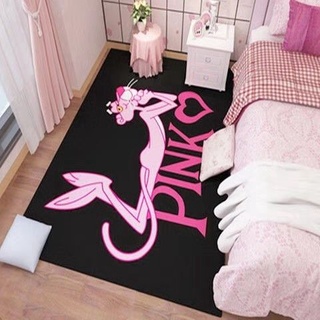 [Carpet] alfombra de noche para dormitorio de pantera rosa para hombres y mujeres