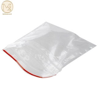 100 piezas de bolsita de bolsita transparente En Plastique Fermeture Bag Pochon Pression 5X7cm