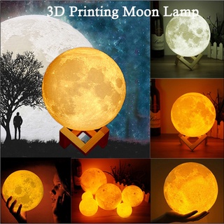 12cm 3D lampara luna decoración luces nocturnas lampara de noche dormitorio luces led para habitacion (9)