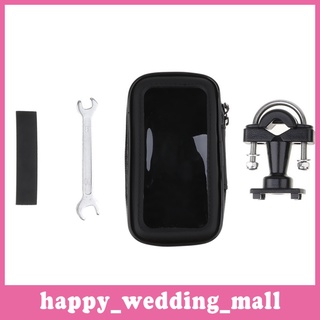 Bike Bicycle Motorcycle Waterproof Phone Case Bag & Handlebar Mount Holder for iPhone X Samsung OnePlus Black