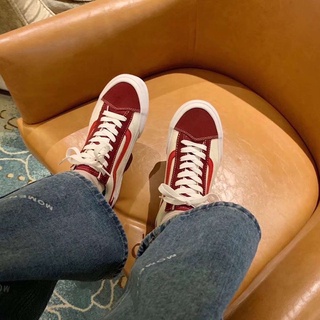 Nuevo Vans3699 Style36 fresa Soda rojo y blanco de lona zapatos de estudiante Casual zapatos de las mujeres zapatos de pareja zapatos (7)