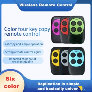 Color four keys Can be copied Garage door wireless remote control rolling door Telescopic door 433Mhz remote control straight super copy key grass