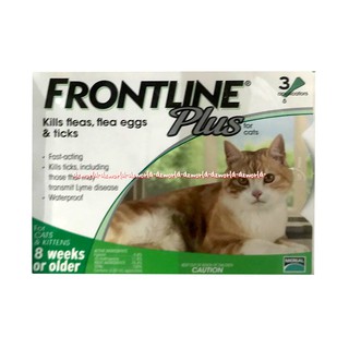 Frontline Plus para gato mata pulgas repelente de piojos gatos Front line Medicine + pulgas garrapatas para gatos