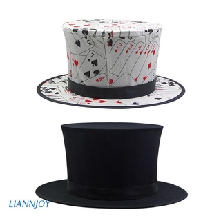 lian mago negro plegable top sombrero plegable primavera magia trucos esenciales prop accesorios de etapa