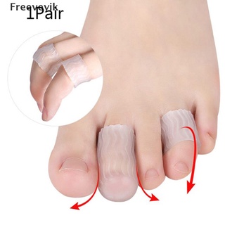 [Freev] 1 par de dedo del dedo del pie de silicona Protector de dedo separador removedor de pies herramienta de cuidado de alivio del dolor MY33