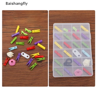 [bsf] caja de almacenamiento de plástico de 24 rejillas de cuentas redondas para joyas, organizador de pendientes, organizador de joyas, diseño de baishangfly (1)