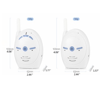 Luckyx Monitor De bebé 2.4ghz transmisión sensible De dos vías luz De Cristal Voz (2)
