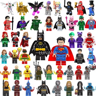 lego dc super heroes minifigures batman superman aquaman wonder woman liga de la justicia bloques de construcción juguetes
