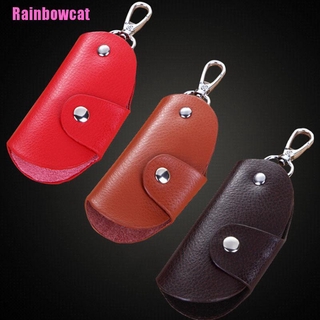 <Rainbowcat> Cowhide Leather Car Key Bag Wallet Multi Function Key Case Housekeeper Holders