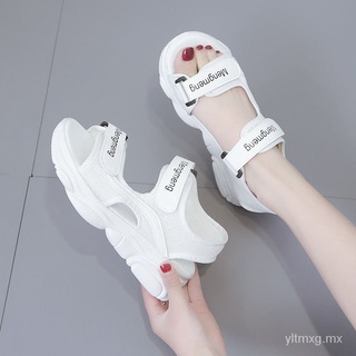 Sandalias de estilo2020Verano nuevo estilo versátil plataforma deportiva estudiantes sandalias de Playa Mujeres estilo coreano zapatos planos (1)