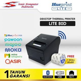 Bp Lite80D USB Bluetooth RJ11 LITE 80D impresora térmica BLUEPRINT caja registradora