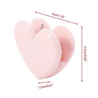 bzs 5pcs forma de corazón rosa archivo carpeta clip notas papel letra suministros de oficina escuela (5)