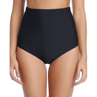(thoesa.mx) mujeres de talle alto bikini natación pantalones cortos inferior traje de baño trajes de baño baño (7)