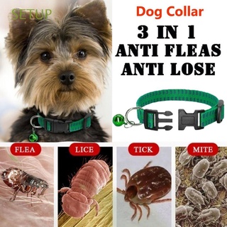 SETUP Safety Dog Collar Effective Pet Suppies Neck Strap Kill Insect Mosquitoes Nylon Outdoor Insecticidal Adjustable Anti Flea Mite Tick/Multicolor